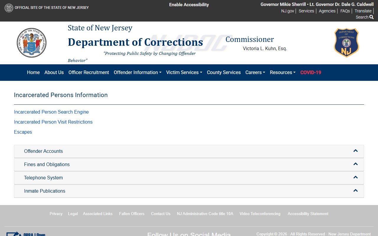 South Woods State Prison NJDOC offender information and inmate lookup resources